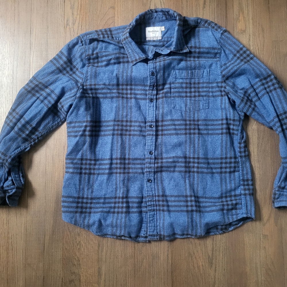Goodfellow XL Blue Flannel